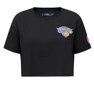 NBA NY Knicks Black Crop Top